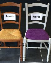 Modification de chaises en paille!