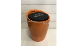 Tabouret VW Coccinelle coffre orange