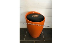 Tabouret Harley Davidson coffre orange