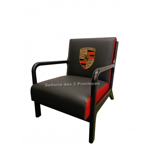 Fauteuil Porsche rouge et noir